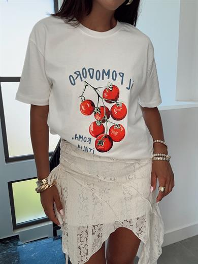 Ekru Tomato Tshirt
