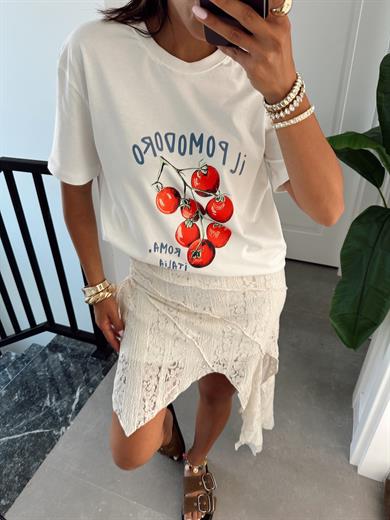 Ekru Tomato Tshirt