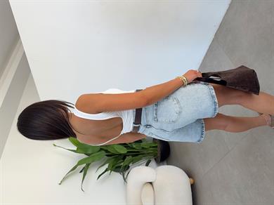 Ekru Zıbınlı Body