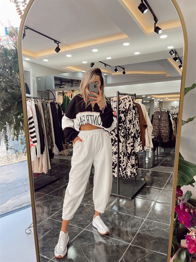 Fermuar Detaylı Kahve Sweat