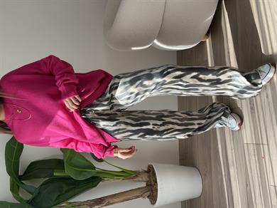 Fuşya Bisiklet Yaka Triko Kazak