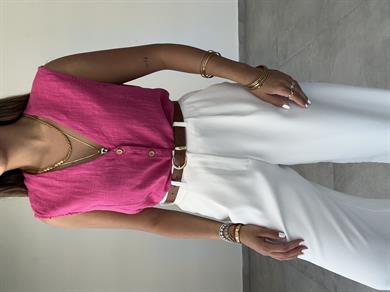 Fuşya Şantuk Yelek