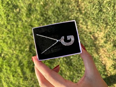 G Çelik Silver Harf Kolye