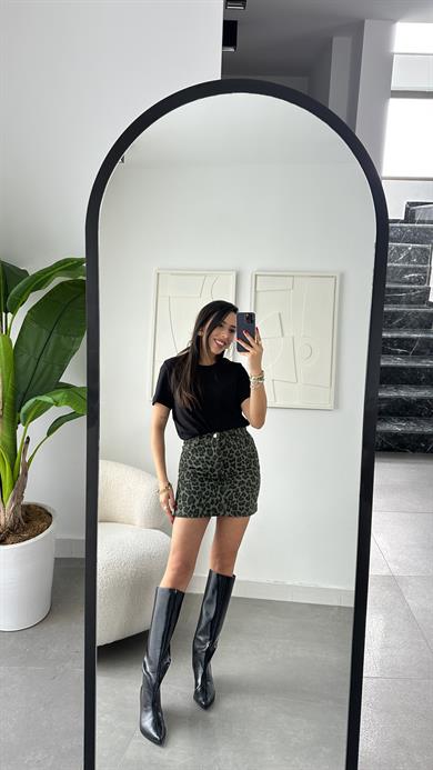 Gabardin Leopar Etek