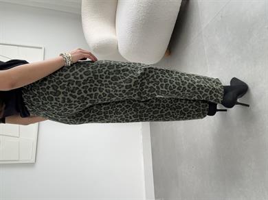 Gabardin Leopar Pantolon