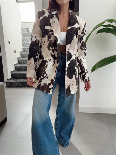 Gabardin Oversize Ceket