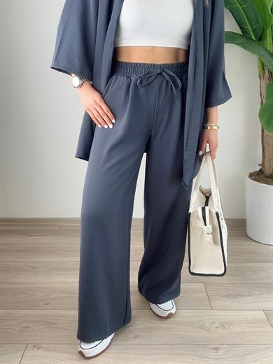 Galila Antrasit Kimono-Pantolon Takım