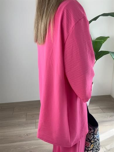Galila Pembe  Kimono-Pantolon Takım