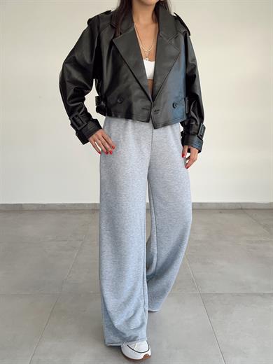 Gri Bol Paça Eşofman