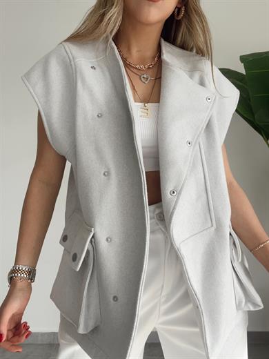Gri Kapaklı Cep Yelek