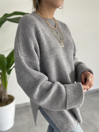 Gri  Kolu Katlamalı Kazak