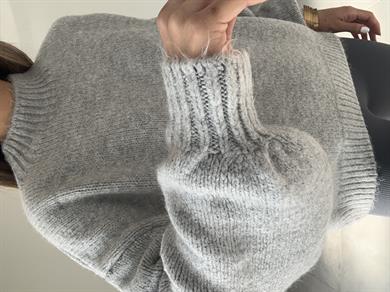 Gri Oversize Triko Kazak