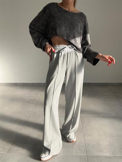 Gri Poliviskon Pantolon