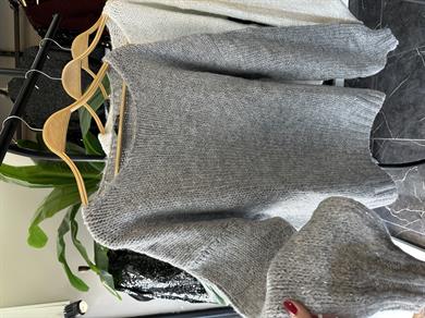 Gri Simli Triko Kazak