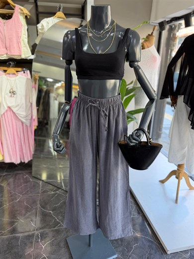 Gri Tencel Cupra Pantolon