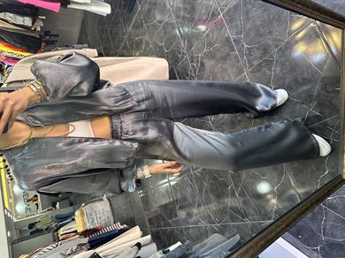 Gümüş Parlak Bomber Ceket