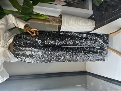 Gümüş Payetli Pantolon