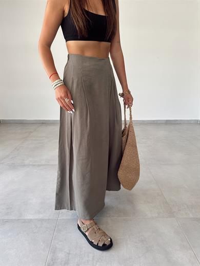 Haki Beli Lastkli Pareo Pantolon