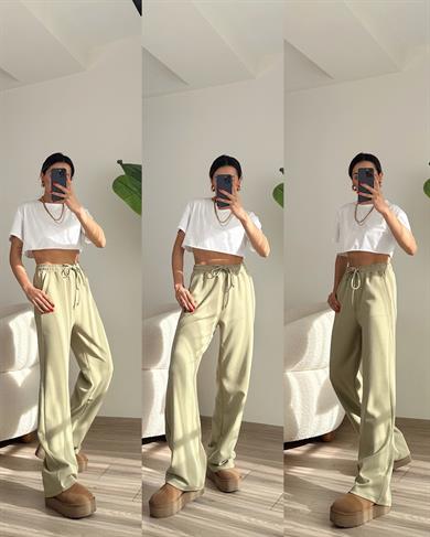 Haki Bol Paça Modal Pantolon