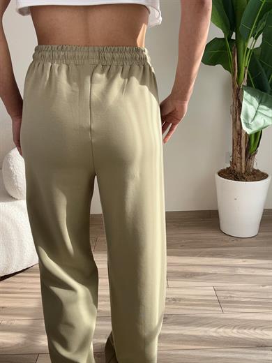 Haki Bol Paça Modal Pantolon