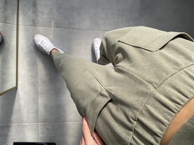 Haki Çift Cep Detaylı Polar Eşofman