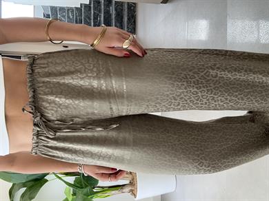 Haki Jakarlı Bol Paça Pantolon