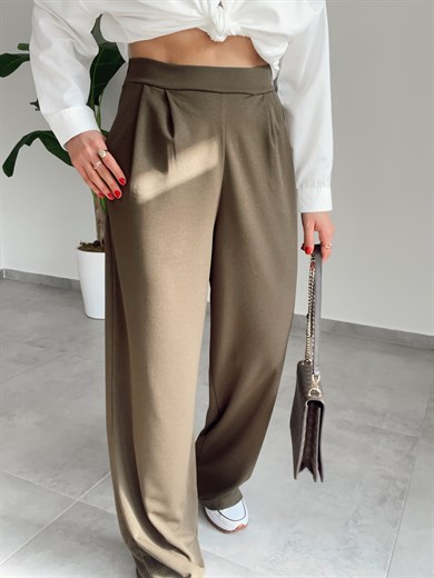Haki Palazzo Pantolon