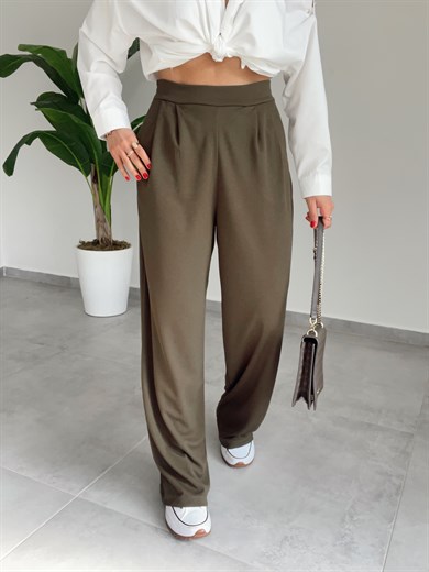 Haki Palazzo Pantolon