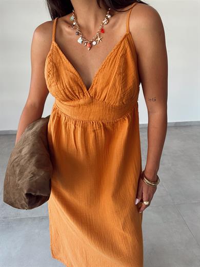 Helen Somon Müslin Askıları Ayarlanabilir Elbise