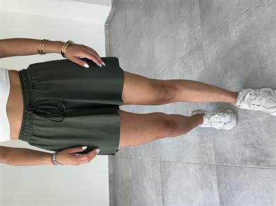 Haki İçi Taytlı Spor Şort