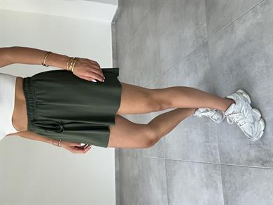 Haki İçi Taytlı Spor Şort