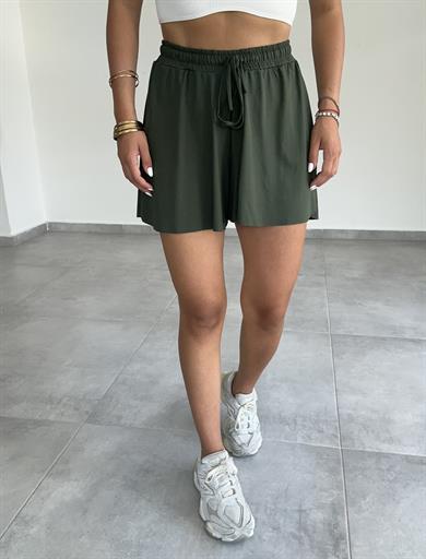 Haki İçi Taytlı Spor Şort