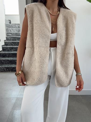 Harlow Bej Teddy Yelek