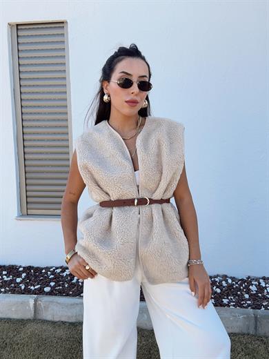 Harlow Bej Teddy Yelek