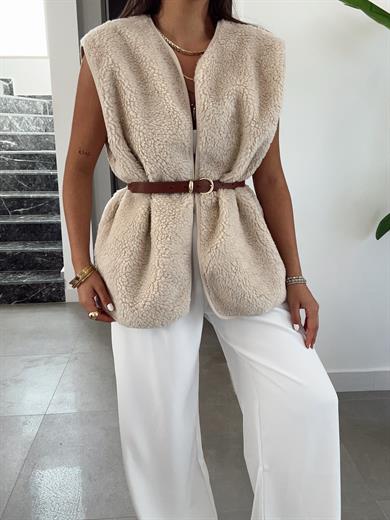 Harlow Bej Teddy Yelek