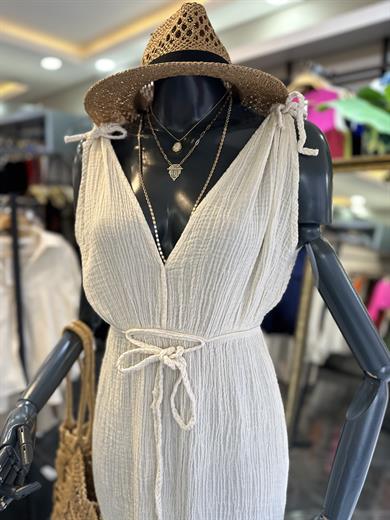 Helen Bej Müslin Elbise