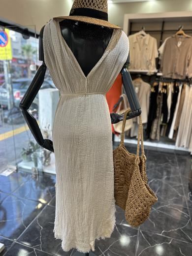 Helen Bej Müslin Elbise