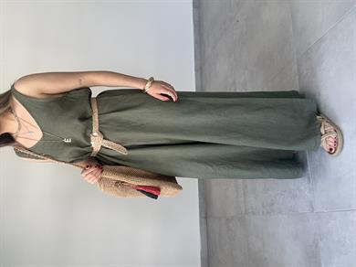 HELEN Bohem Haki Keten Tulum