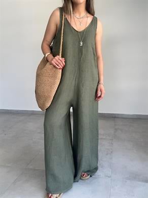 HELEN Bohem Haki Keten Tulum