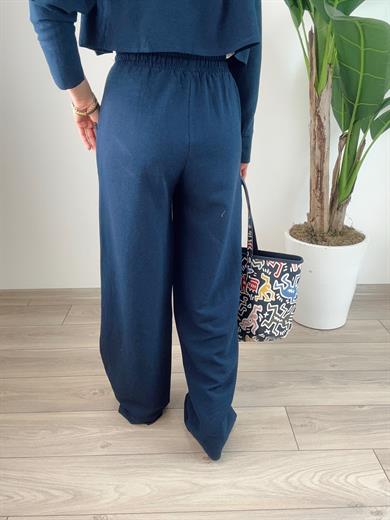 Helen Keten Gömlek Pantolon Takım-Lacivert