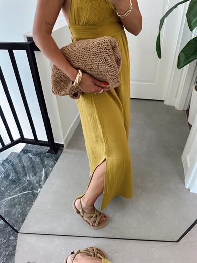 Helen Olive Müslin Askıları Ayarlanabilir Elbise