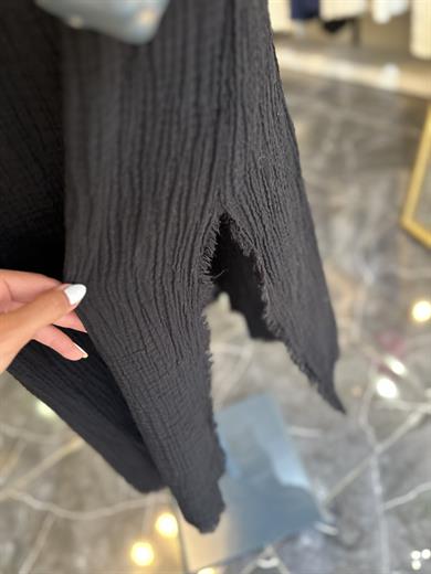 Helen Siyah Müslin Elbise