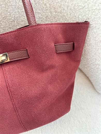 Helena Bordo Süet Model El Ve Kadın Omuz Çantası