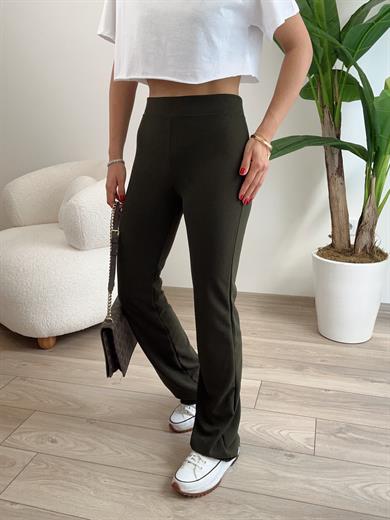 Hely Haki Toparlayıcı İspanyol Tayt Pantolon