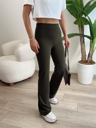 Hely Haki Toparlayıcı İspanyol Tayt Pantolon