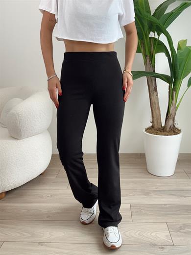 Hely Siyah Toparlayıcı İspanyol Tayt Pantolon