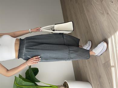 Hendy Antrasit Yıkamalı Şalvar Pantolon