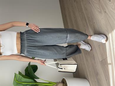 Hendy Antrasit Yıkamalı Şalvar Pantolon