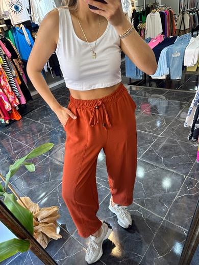 Jendy Kiremit Şalvar Pantolon