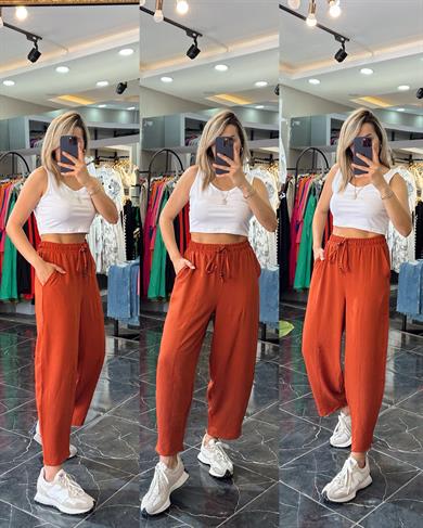 Jendy Kiremit Şalvar Pantolon